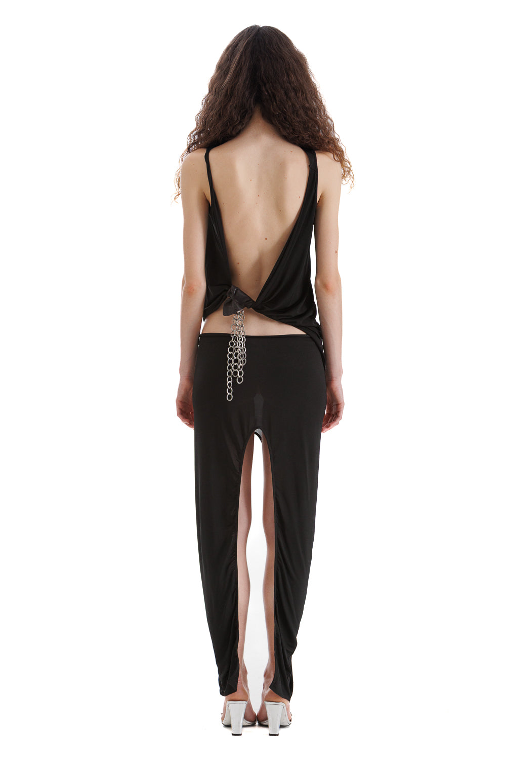 "Sibilla" Long Skirt with Double Slits