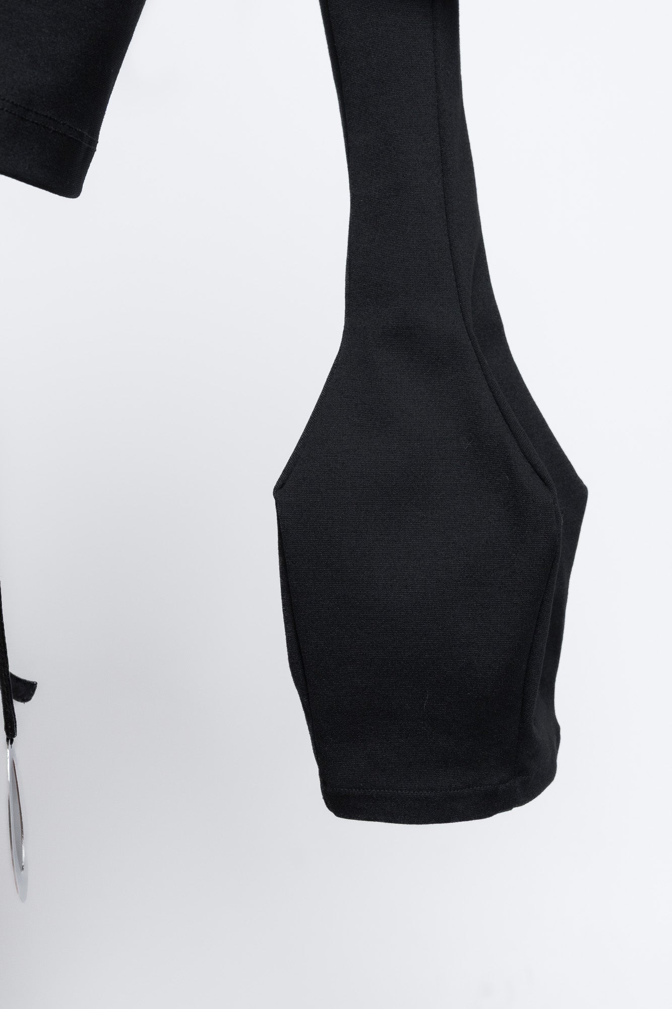 Structured black sleeves