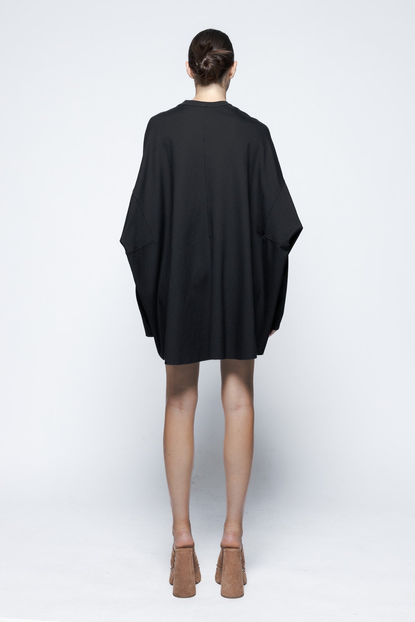 Oversized Black "Egg" Mini Dress