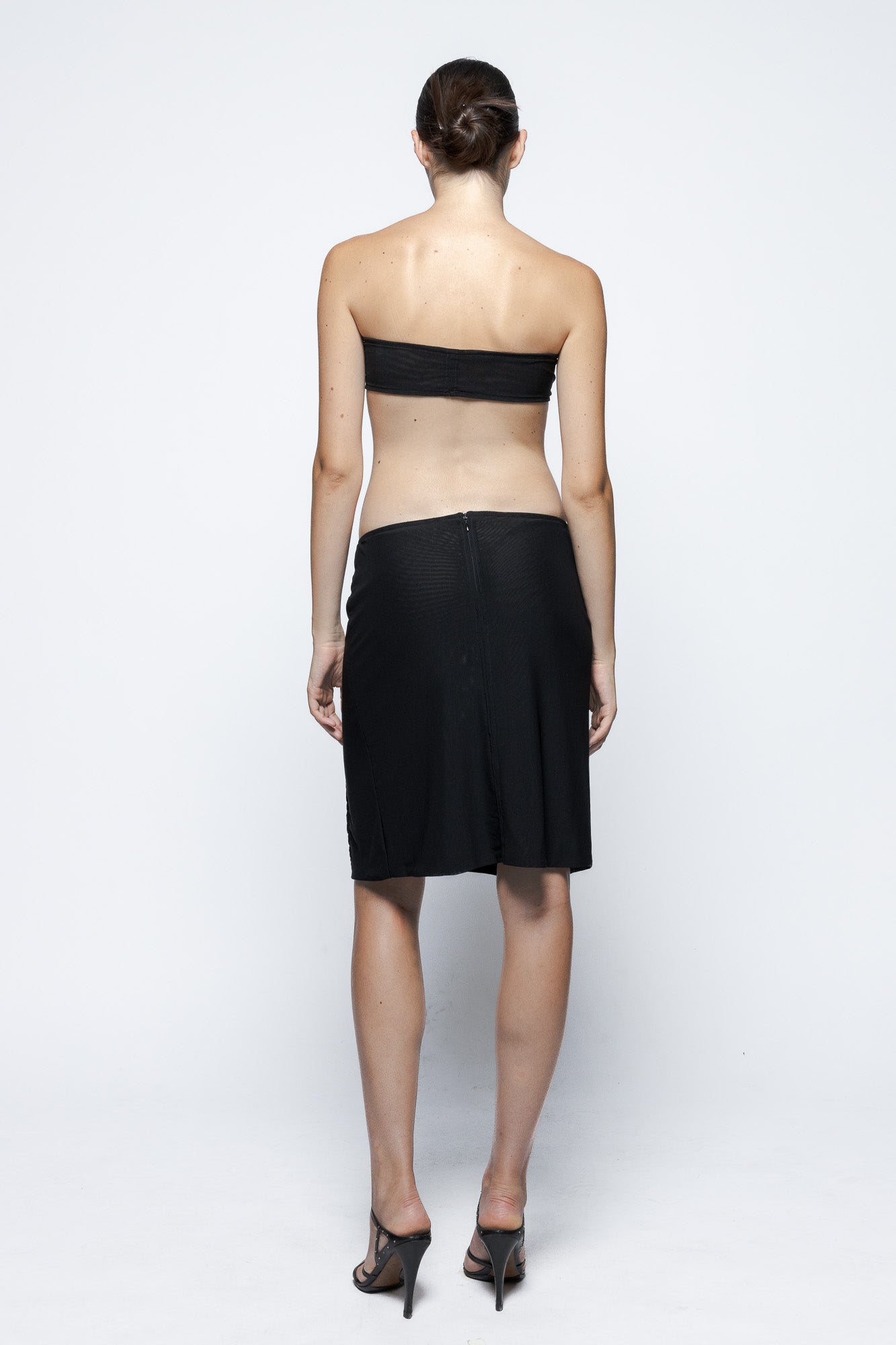 Gonna "Liquida" midi nera