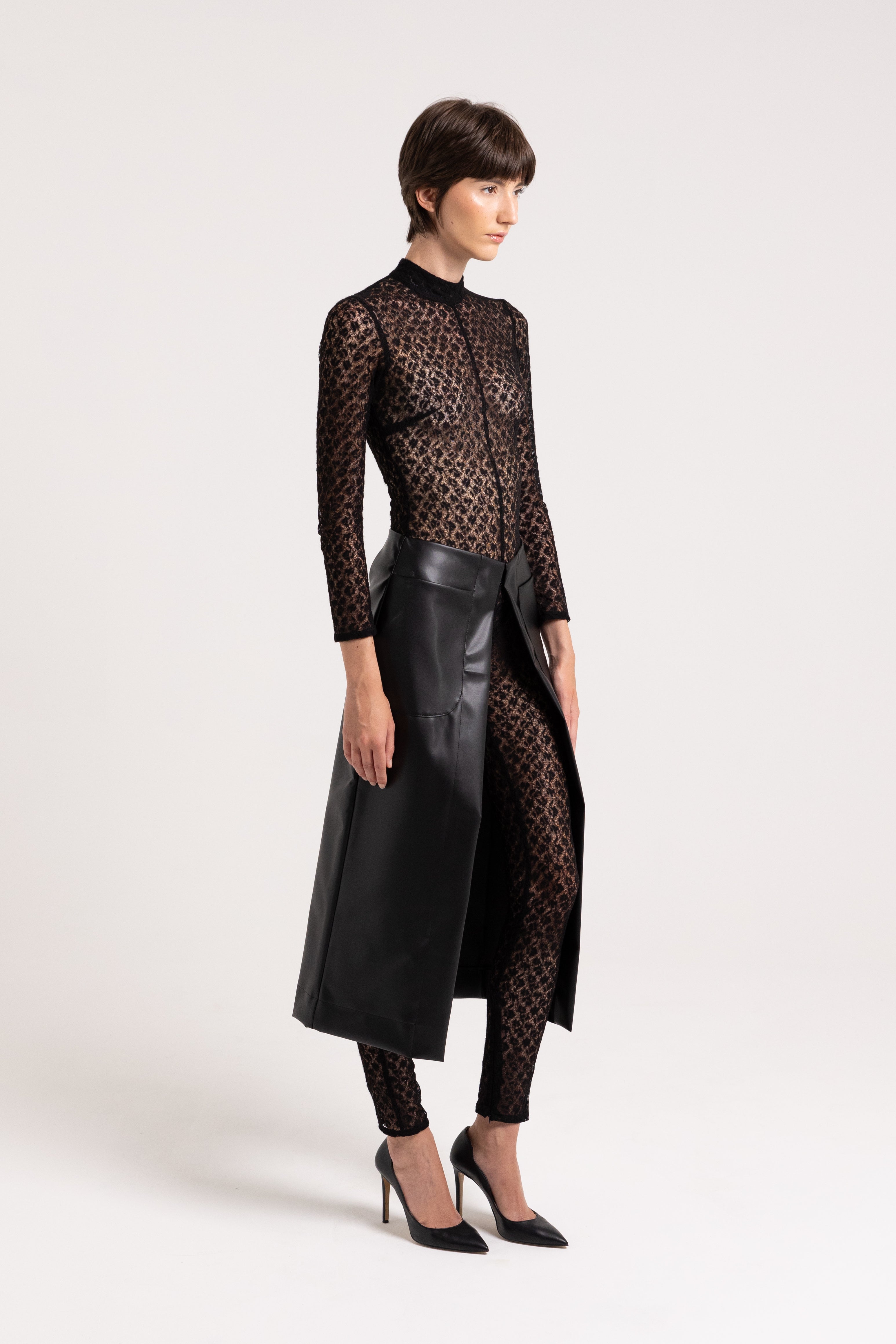 "Kate" black long skirt