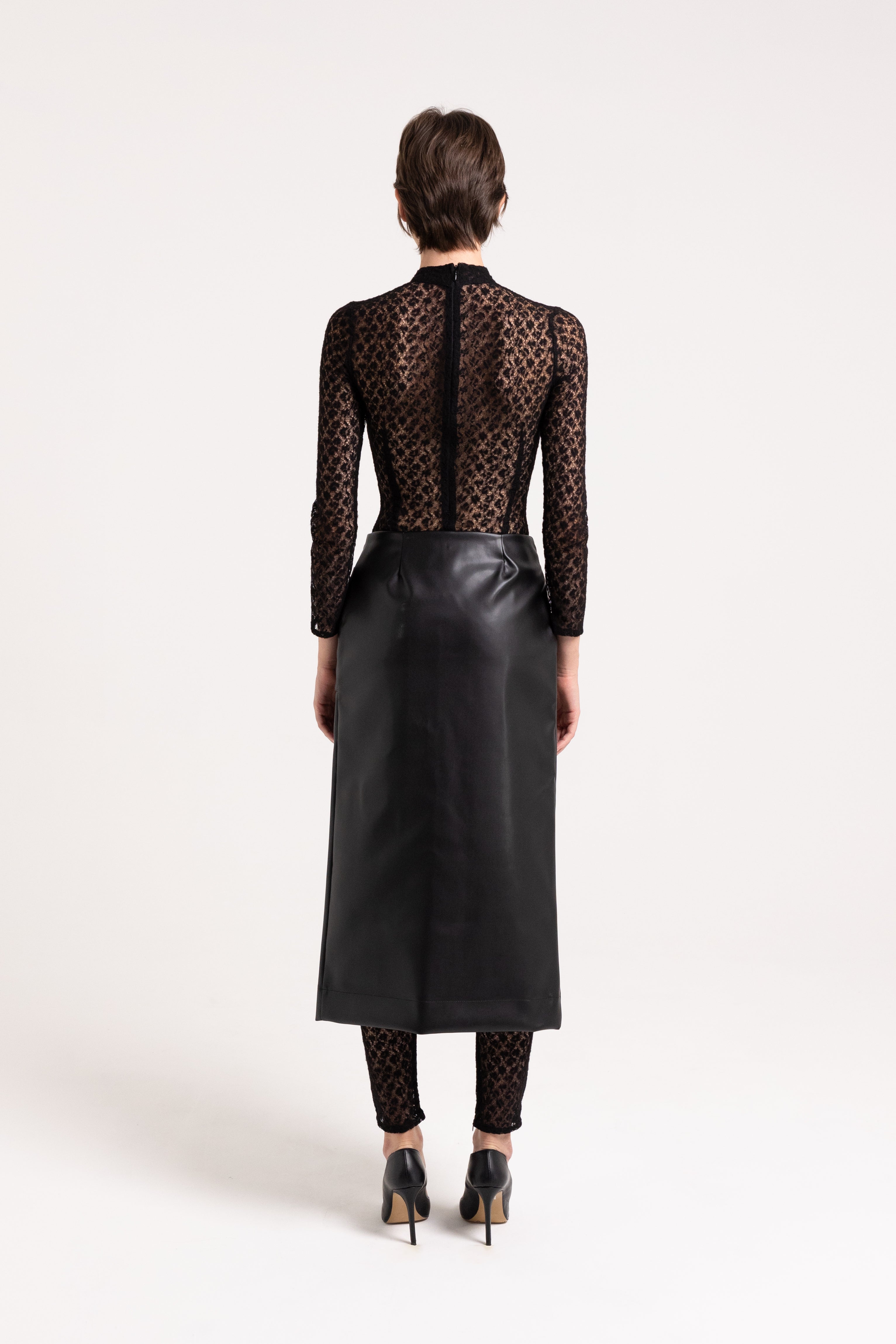 "Kate" black long skirt
