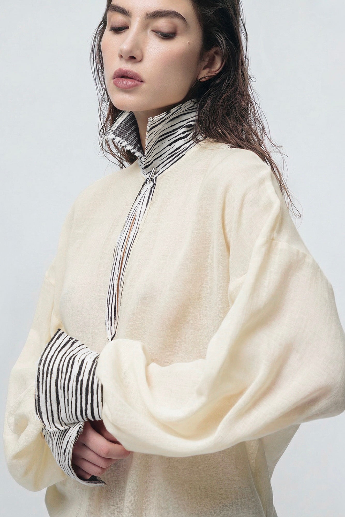 Caftano lungo "Salinas" Beige