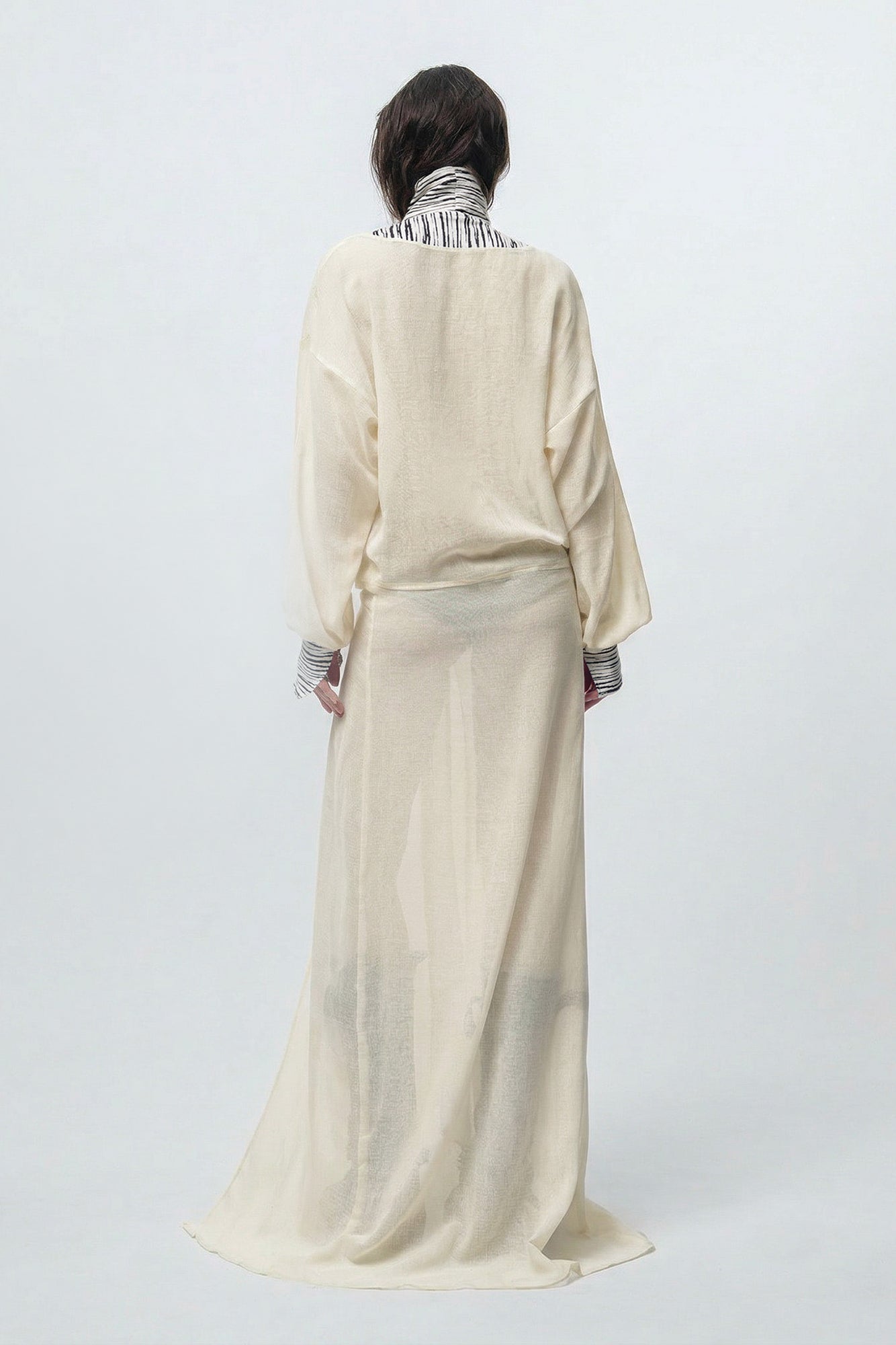 Caftano lungo "Salinas" Beige