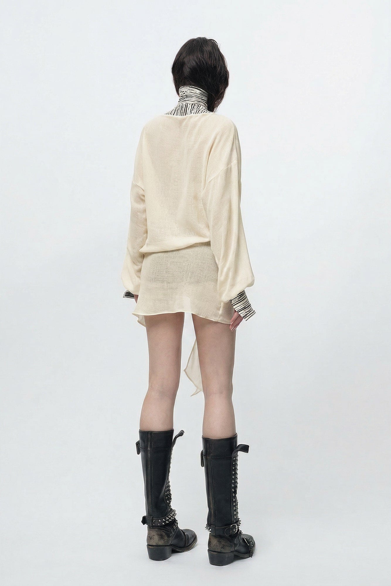 Mini abito blusa "Luna" Beige