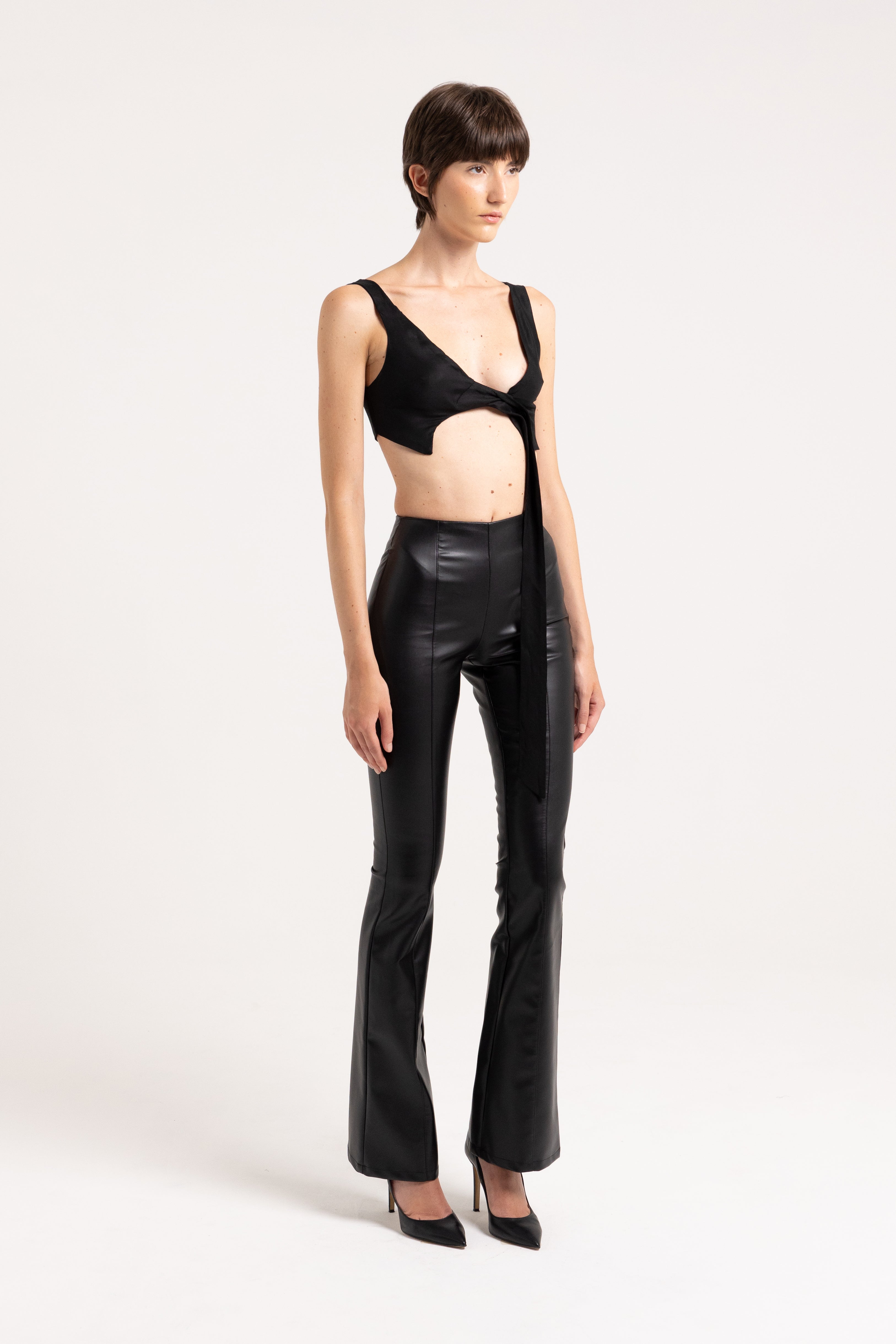 Long black "Fez" trousers