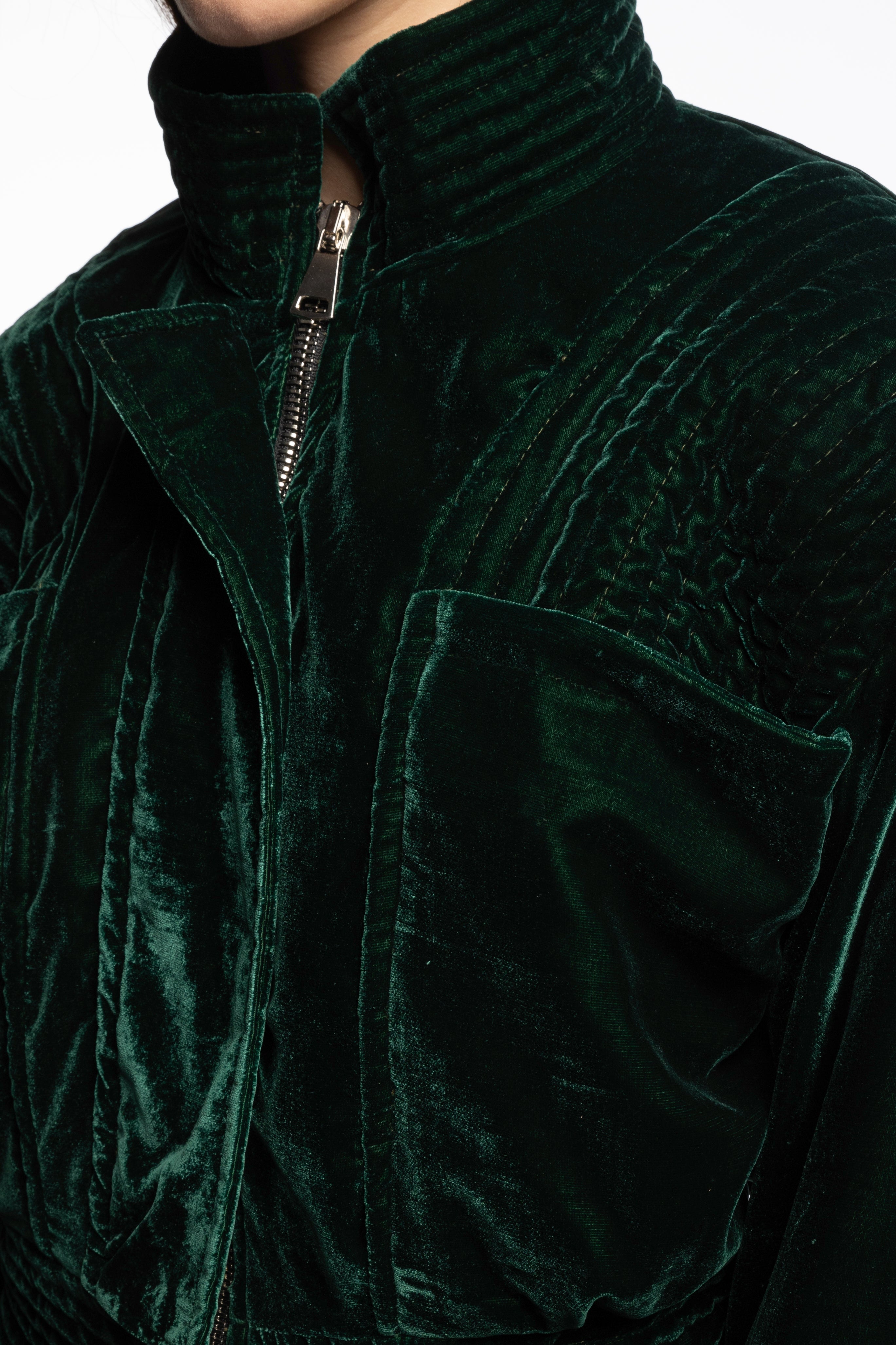 Emerald "Kurt" bomber jacket
