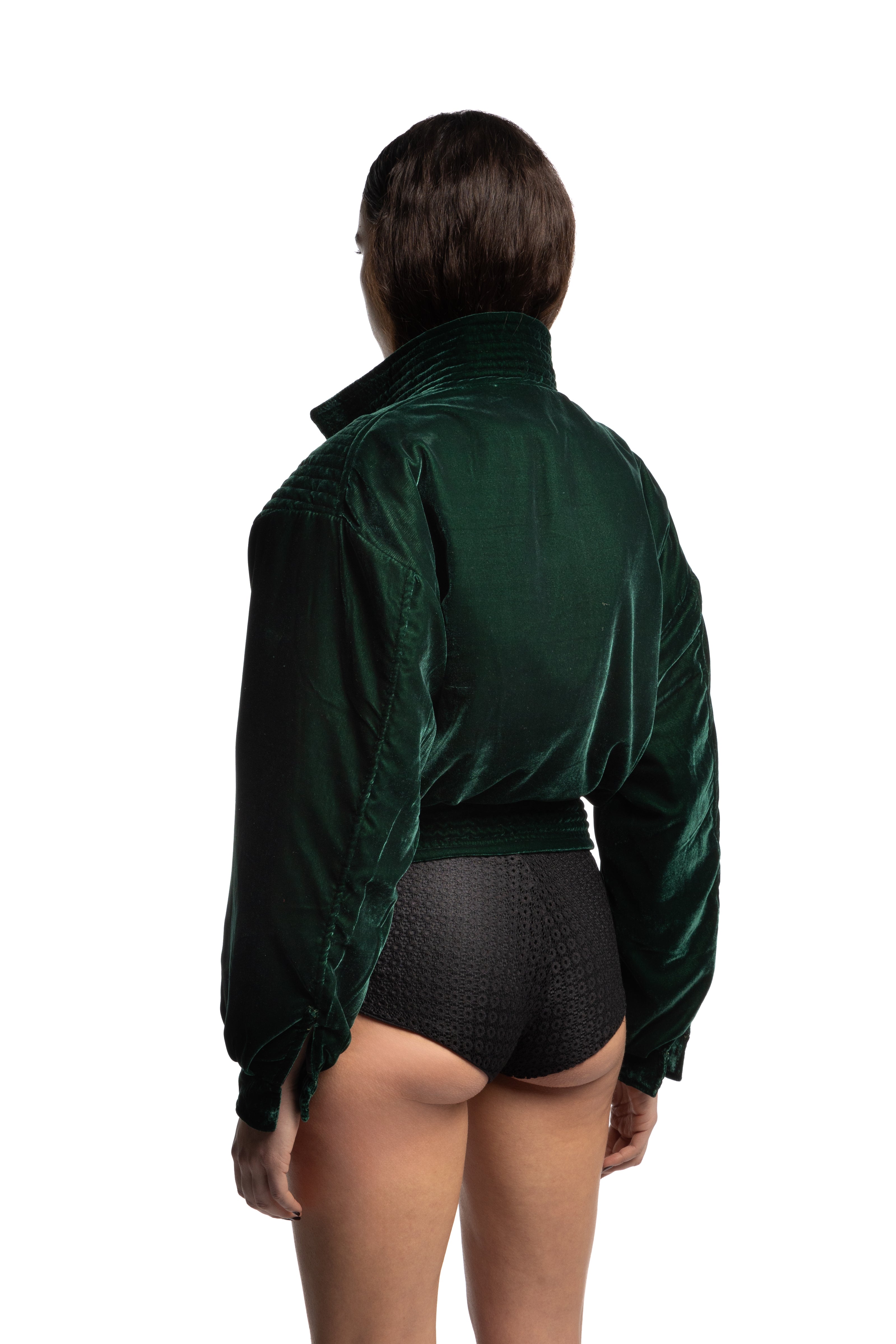 Emerald "Kurt" bomber jacket