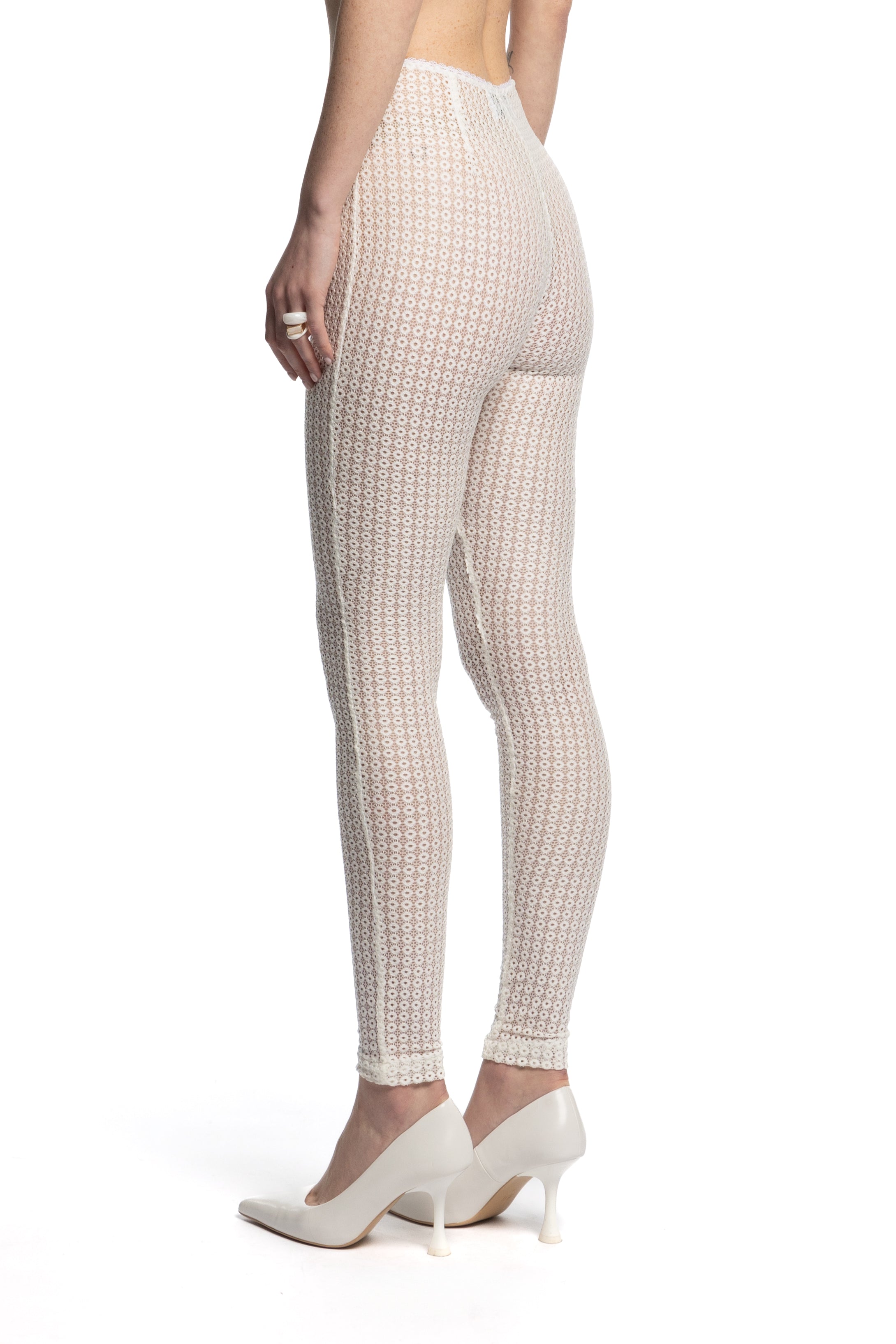 leggings deia pizzo bianco aint eija