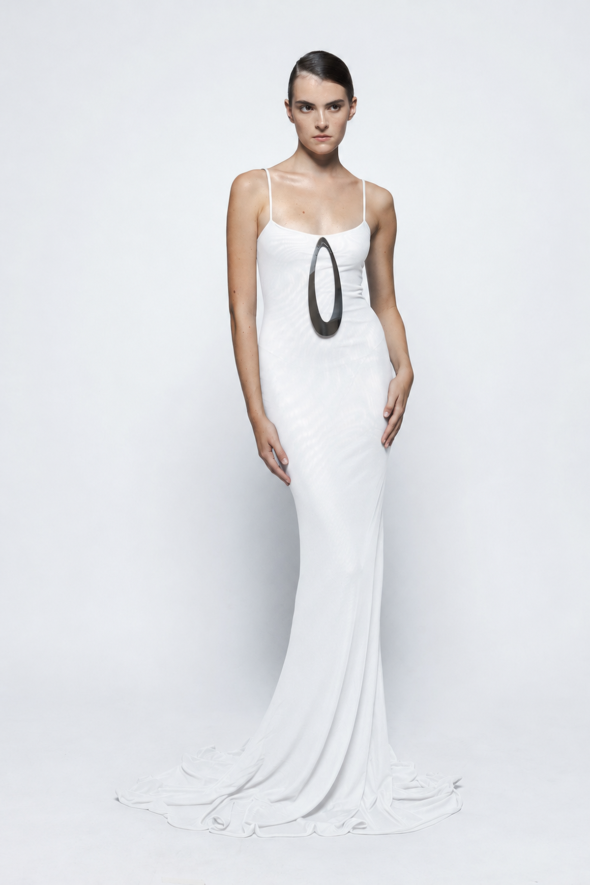"Candela" white long dress