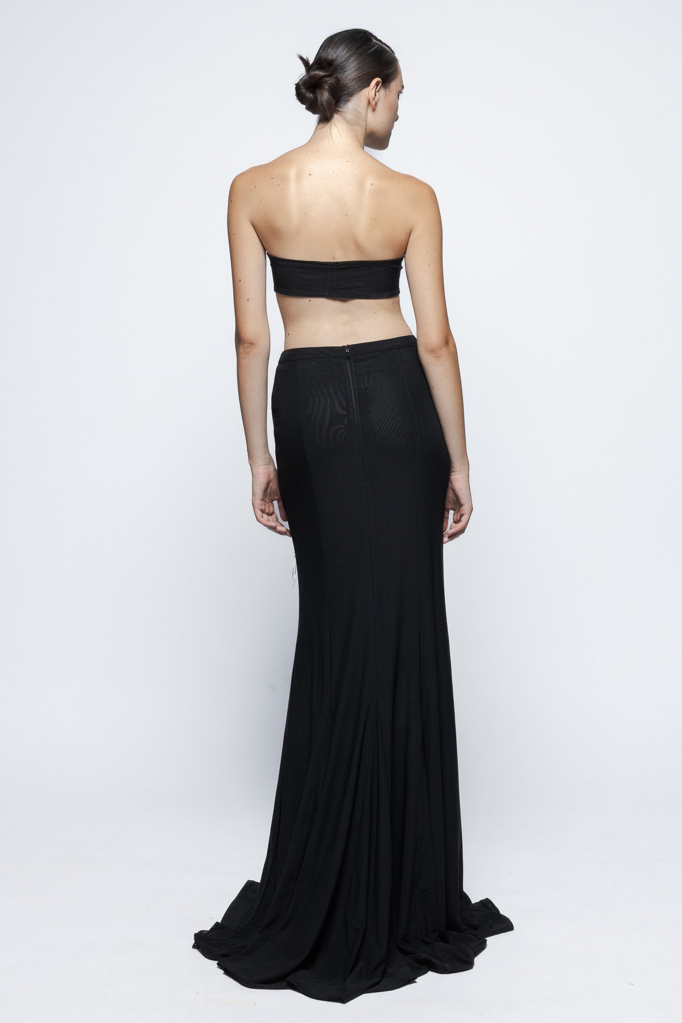 Completo nero "Loumia" – Top e gonna
