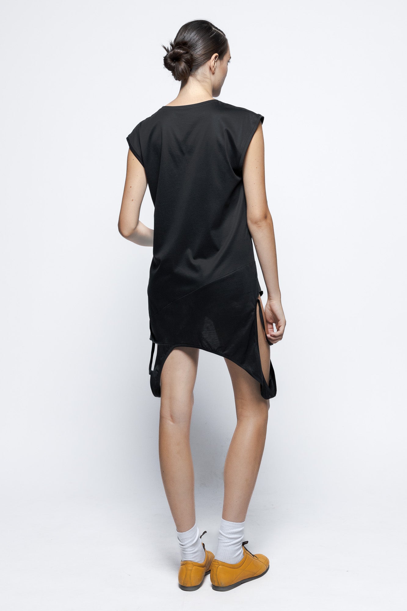 Black "Santa" Cut-Out Mini Dress/T-Shirt